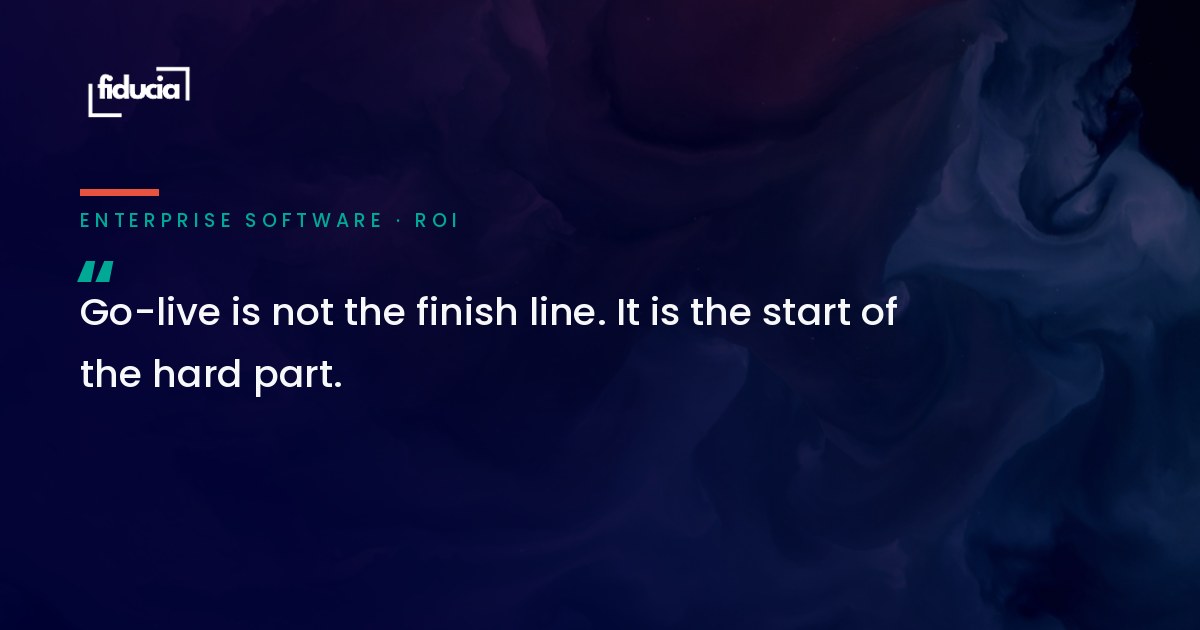 Go-live is not the finish line. It is the start of the hard part